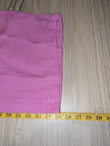 J Jill Love Linen Pants Womens Medium Pink Pull On Elastic Waist Wide Leg Crop - Picture 11 of 13