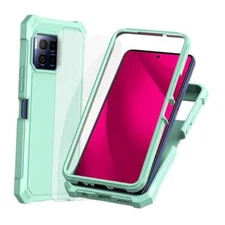  for REVVL 7 Pro 5G Case with Screen Protector, Air-Guard Corners & Mint Green