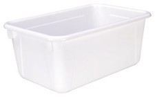 School Smart Sturdy Plastic Storage Tray, Multifunctional Design for White