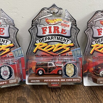 2000 Hot Wheels Fire Department Rods Daytona Beach Pittsfield New