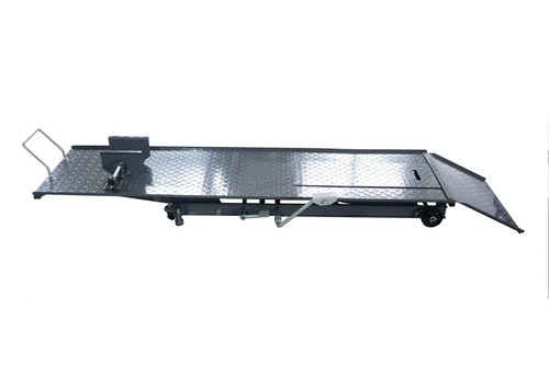 Bike Lift 800lb Hydraulic Motorcycle Motorbike Repair Ramp Table Bench Wheels - Picture 3 of 11