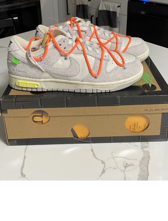 Nike Dunk Low x Off-White 'Lot 11 of 50' Brand New Mens Size