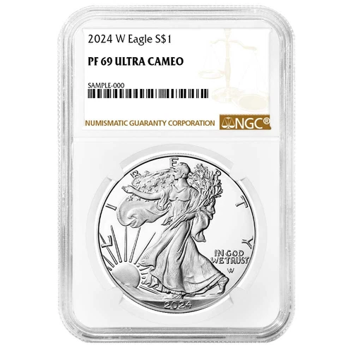 2024-W Proof $1 American Silver Eagle NGC PF69UC Brown Label