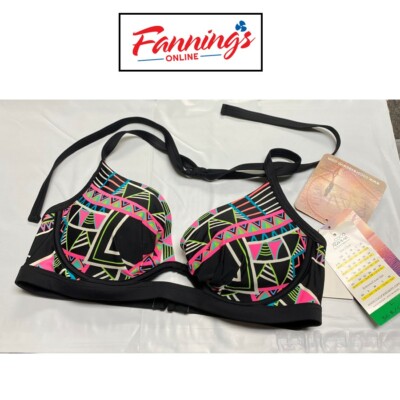 Coco Rave Aztec Pushup Bikini Tie Top    | B25