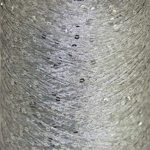 Sale New 1Cone 500g Polyester Sequin Hand Knitting Wrap Stole Crochet Yarn - Picture 2 of 3