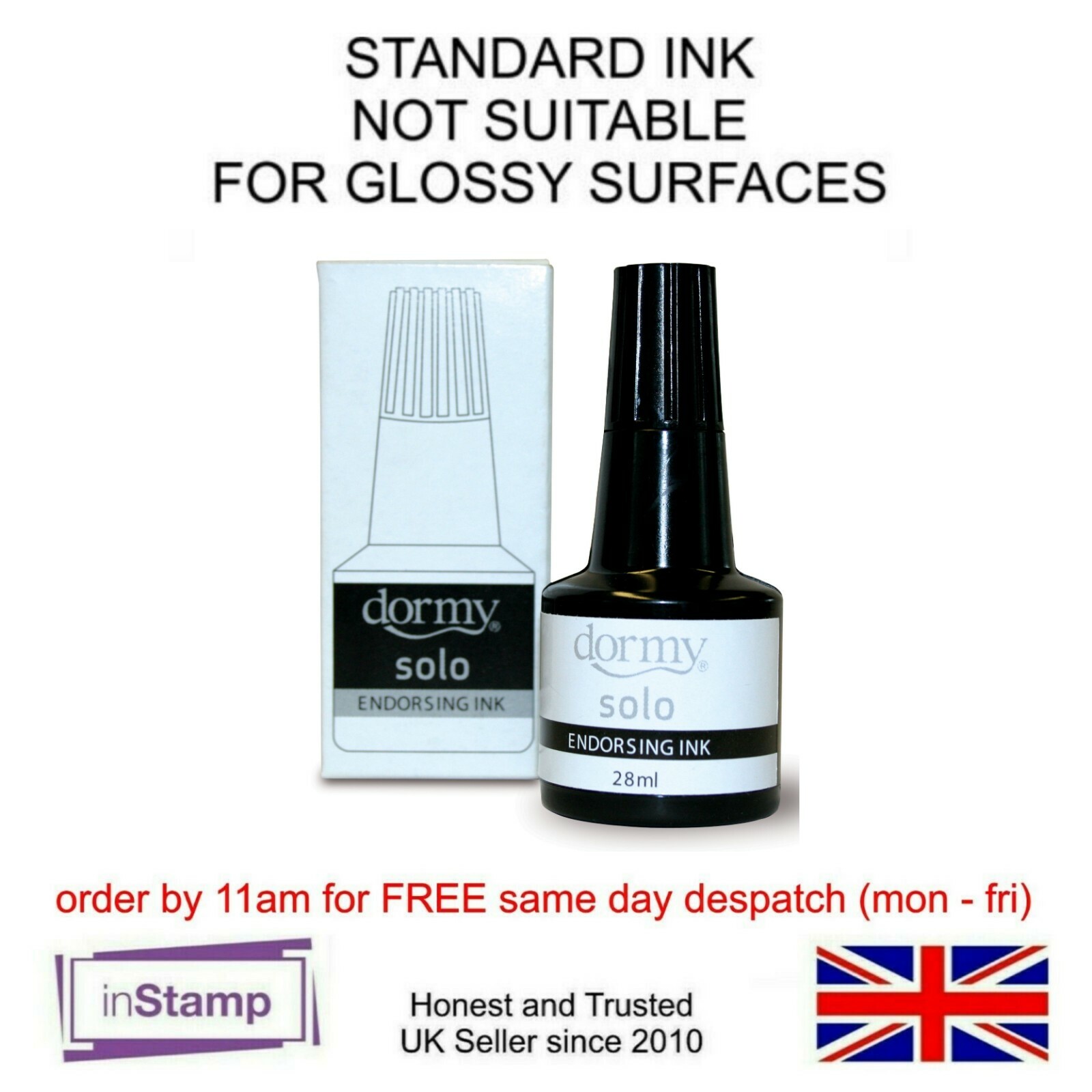 STAMP PAD REFILL INK FOR RUBBER STAMP PADS WATER BASED ENDORSING INK 5