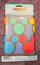 Mickey Friends Wall Paper Border Colorful Mickey Face And Ears 1 Pkgs 5 Yd NEW
