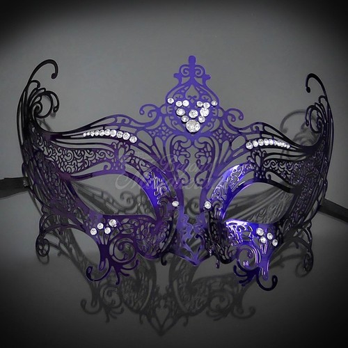 Metal Masquerade Mask, Couples masquerade Mask, Couple Masquerade Ball Masks - Picture 16 of 17