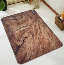 3D Brown Wood Crack NAO8629 Game Rug Mat Elegant Photo Carpet Mat Fay