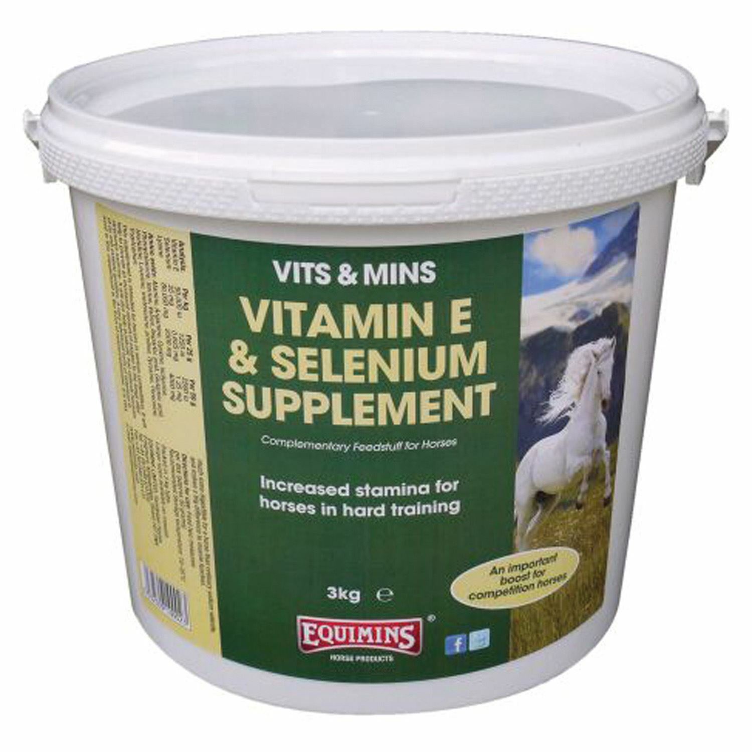 Equimins Vitamin E & Selenium Supplement 3 KG TUB