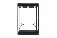 LARGE LED LIGHTED DISPLAY CASE MODELTOYCARS 9926MBK DIECAST ACCESSORY