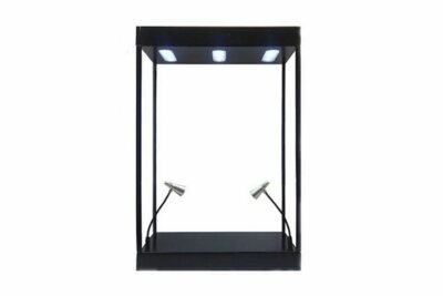 LARGE LED LIGHTED DISPLAY CASE MODELTOYCARS 9926MBK DIECAST ACCESSORY