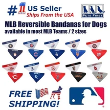 Pets First MLB Reversible Bandana for Dogs & Cats 2-sided Premium Bandana
