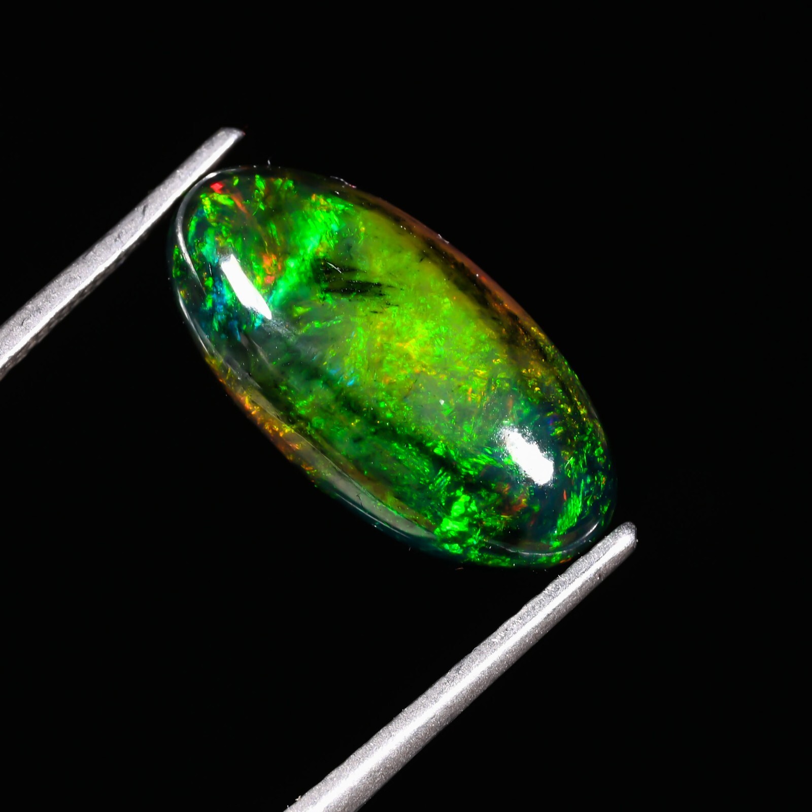 Ethiopian Fire Opal Cabochon Loose Gemstone for Jewelry Making