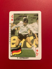 DANDY Football Bubble Gum Trading Card 4 of Diamonds GERMANY PIERRE LITTBARSKI