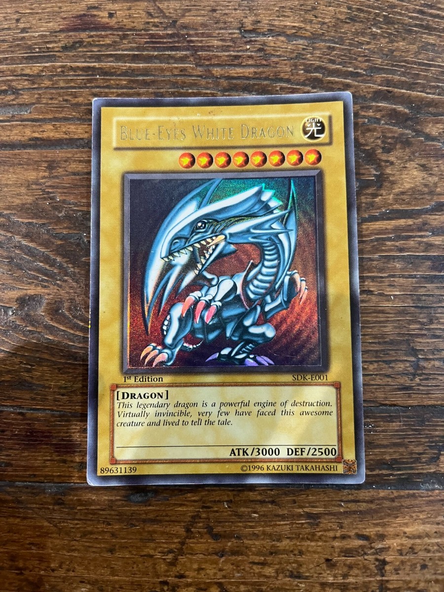 遊戯王 青眼の白龍 SDK-001 1st Edition Blue-Eyes White Dragon 1st edition SDK-E001 Yugioh Card | eBay