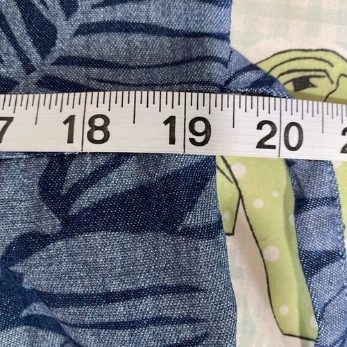 Naqui New York ladies maxi dress cotton blue Leaf print size medium M - Picture 11 of 14