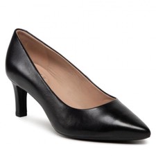 GEOX BIBBIANA D259CC scarpe donna sandali decollete decolte pelle camoscio tacco