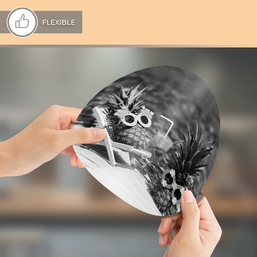 Round Mouse Mat (bw) - Pineapply Couple Pool Drinks Funny #35076 - Photo 8/8