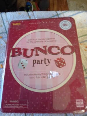 Brand New Bunco Party Pack - Games (Fundex) Collector s Tin Set Sealed
