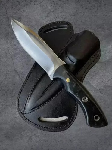 Handgefertigtes Jagdmesser-Taschenmesser 1075 Kohlenstoffstahl Micarta Scheide - Bild 3 von 4
