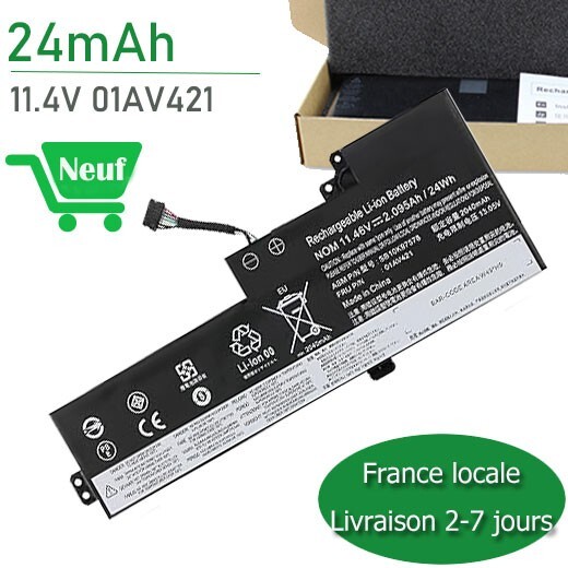 Batterie 01AV419 pour Lenovo ThinkPad A475 A485 TP25 alimentation Lithium-ion