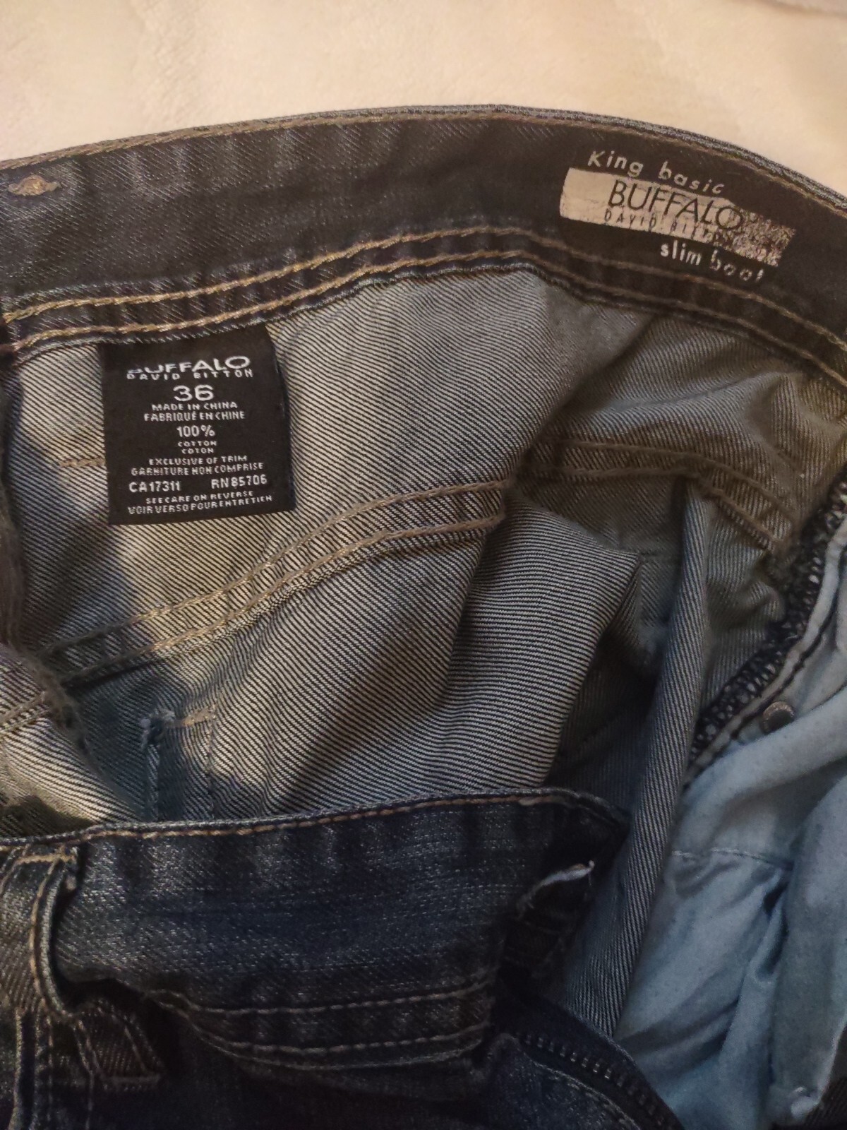 Men's David Bitton King Basic Slim Boot Buffalo J… - image 6