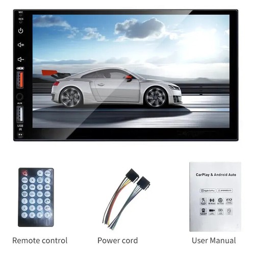 7Inch Carplay Radio Android Auto Player Dual USB Touch Screen HD FM Bluetooth - Picture 7 of 10