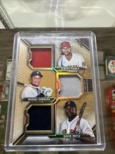 2021 Topps Triple Threads Pujols Cabrera Ortiz Relic Gold Parallel #1/9 🔥🔥🔥