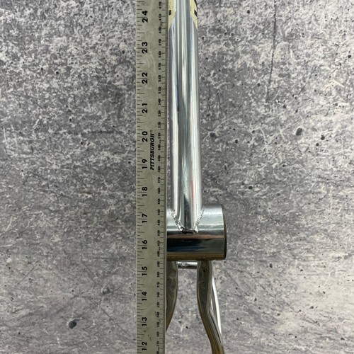 Ross Piranha BMX Frame Chrome BENT Chrome 20 In Old School BMX Bike WALLHANGER - Picture 12 of 19