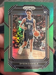 DYSON DANIELS 2022-2023 PANINI PRIZM GREEN PRIZM RC #233 NEW ORLEANS PELICANS 