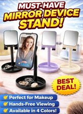 1x Universal Mirror Device Stand Adjustable Phone Holder - FAST SHIPPING   