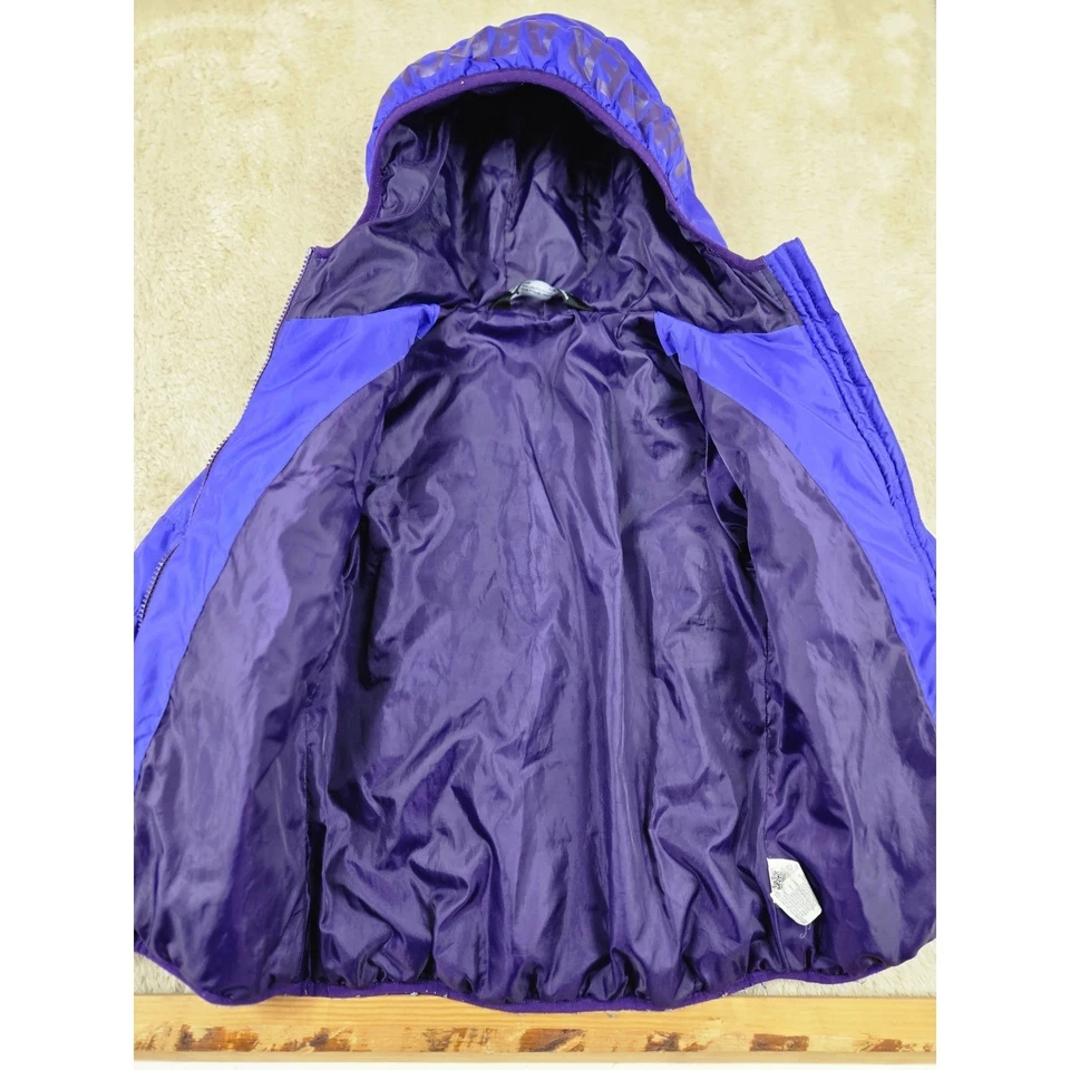 Jaqueta acolchoada Under Armour feminina roxa ColdGear com capuz YSM - Imagem 3 de 4