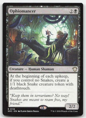Ophiomancer 118 SOC Commander: Secrets of Strixhaven Magic MTG NM