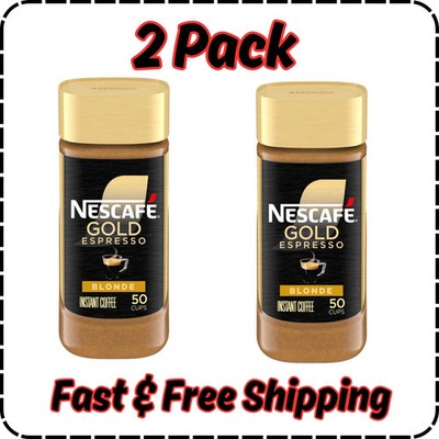( 2 Pack ) Nescafé Gold Espresso Blonde, Instant Coffee, 3.5 oz Free Shipping