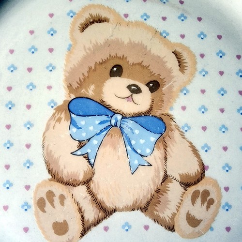 Tienshan Theodore Bear Stoneware Dinner Plates 10.25 Inch Set Of 2 Read See Pic - Picture 6 of 12