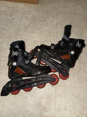 Inline Skate Entry Level Size 7 Black And Red 2XS Adjustable Skate