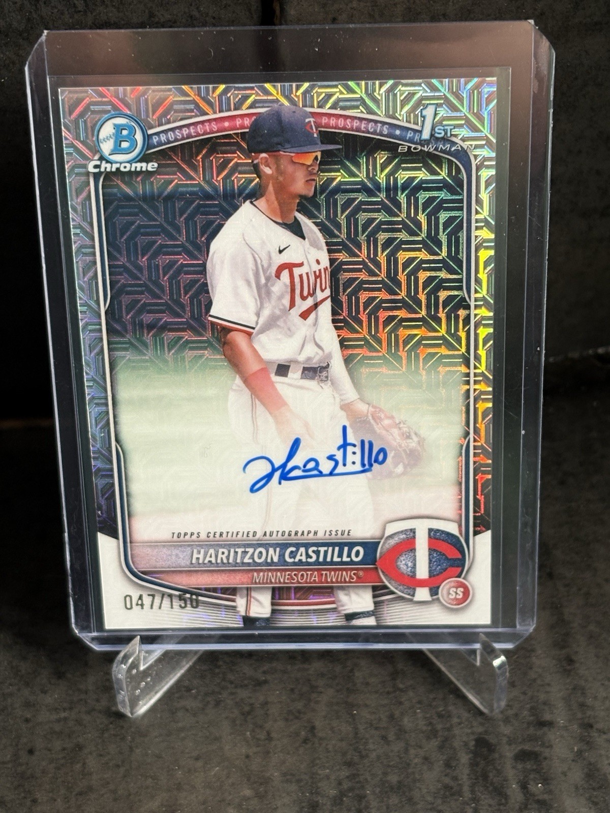 2025 Bowman Chrome Haritzon Castillo 1st HTA Choice  Auto /150 Minnesota Twins