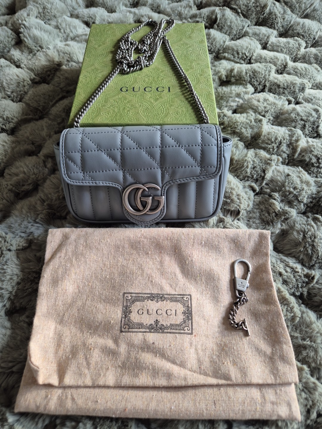 Gucci Super Mini Marmont Matelasse Leather Shoulder Bag