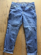 Curve Appeal Women  s Jeans Size 10/30 Stretch Slim Cropped Blue Denim Mid Rise