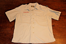 Boy Scouts of America BSA Women's Shirt Tan Large Vented Poly Microfiber Glued P