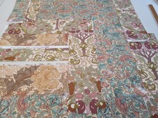 LIBERTY Linen Patchwork Curtain Fabric Pieces Quilting Arts Craft Neutrals L34