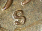HIGH GRADE MINT ERROR 1955-S LINCOLN WHEAT CENT RPM#5  AU+