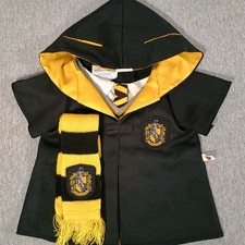 Build A Bear BAB Harry Potter Hufflepuff Robe Scarf Costume Outfit Hogwarts