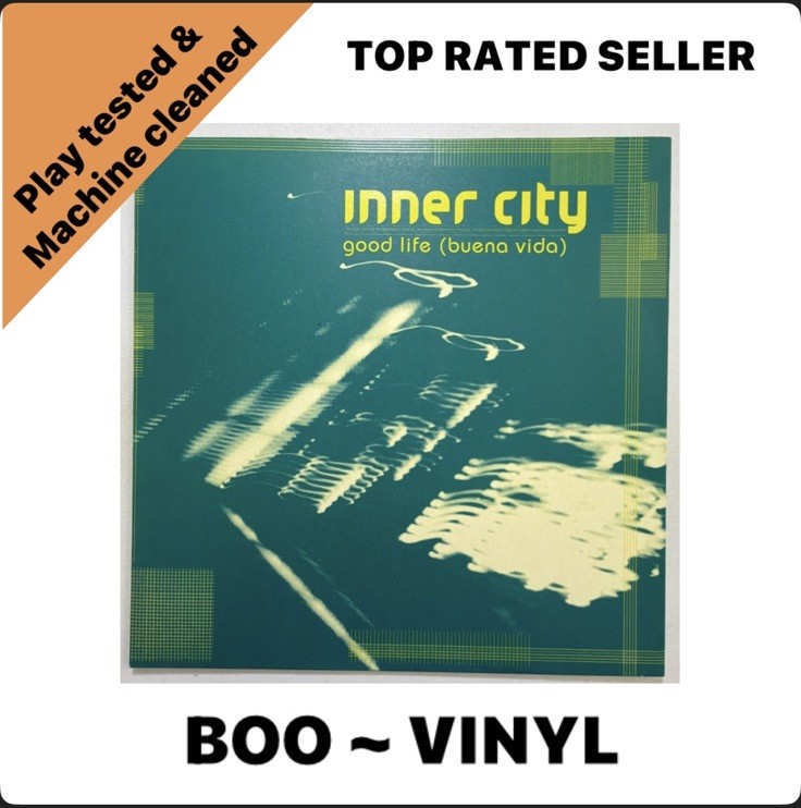 INNER CITY – GOOD LIFE (BUENA VIDA) 12” VINYL RECORD - 90s 00s IBIZA HOUSE DJ EX