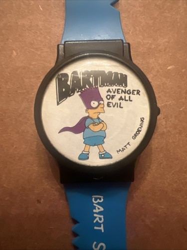1990 Bart Simpson “ Avenger Of All Evil” Nelsonic Wrist Watch - Picture 4 of 8