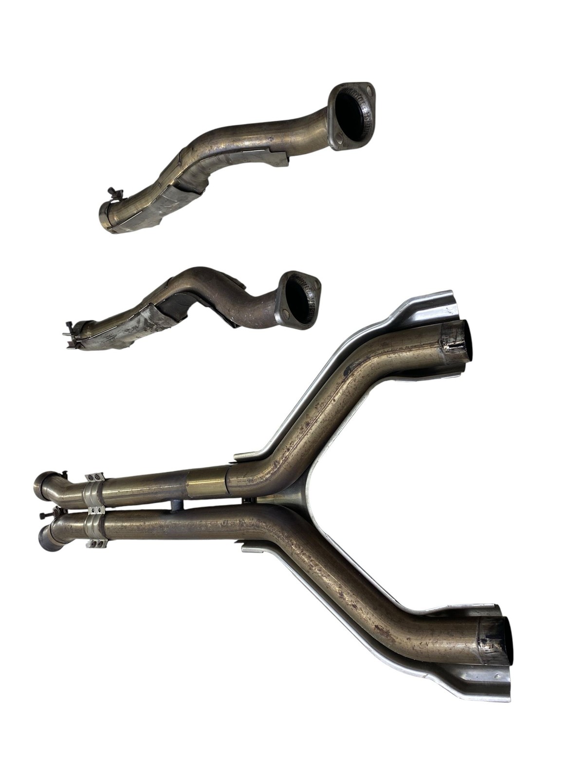 2006-2016 Aston Martin Vantage Oem 4.3L EXHAUST MUFFLER END TAIL PIPE W/ PIPES