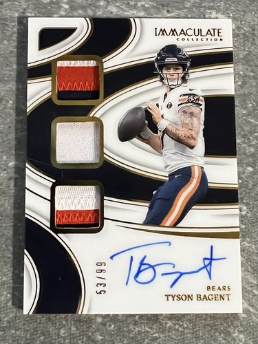 TYSON BAGENT 2024 Panini Immaculate Auto Autograph TRIPLE PRIME Patch /99
