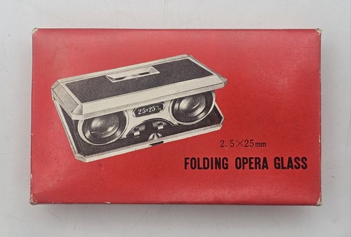 Vintage Sport Glass Folding Opera Glasses Coated Lens 2.5X ~ Made in Japan - Picture 3 of 10