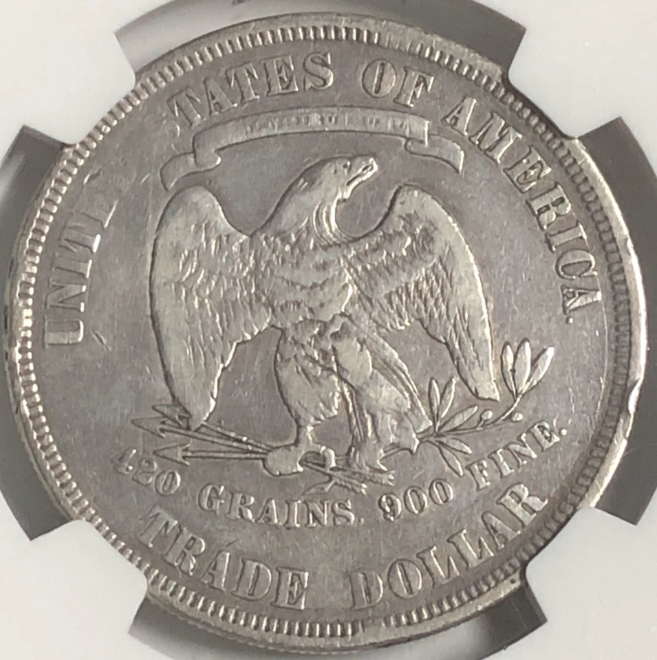 1877 TRADE DOLLAR "NGC VF-DETAILS" - ATTRACTIVELY CIRCULATED SOME DETAILS!💥✅ - Image 3 of 4